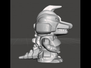 SD MECHAGODZILLA 2013 PVC VINTAGE 2 INCH FIGURE CHIBI SUPER DEFORMED 3D प्रिंट मॉडल