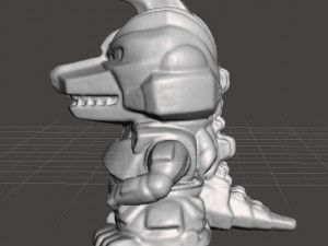 SD MECHAGODZILLA 2013 PVC VINTAGE 2 INCH FIGURE CHIBI SUPER DEFORMED 3D प्रिंट मॉडल
