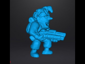 METAL SLUG MARCO ROSSI VINTAGE FIGURE MODEL STATUE TOY 3D Baskı Modeli