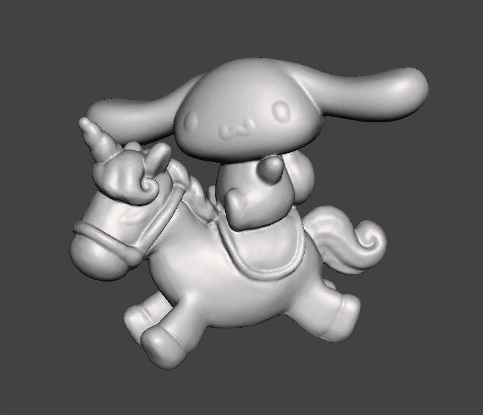 CINNAMOROLL ON UNICORN PVC FIGURE MODEL TOY GASHAPON 3D Print Model .c4d .max .obj .3ds .fbx .stl .blend 