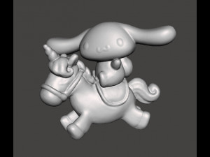 CINNAMOROLL ON UNICORN PVC FIGURE MODEL TOY GASHAPON 3D Принт Модель