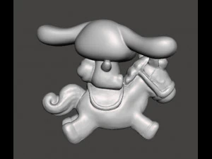 CINNAMOROLL ON UNICORN PVC FIGURE MODEL TOY GASHAPON 3D Print Model