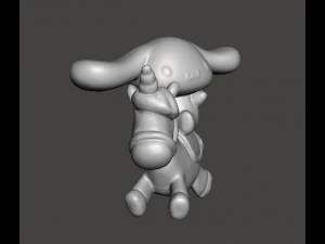 CINNAMOROLL ON UNICORN PVC FIGURE MODEL TOY GASHAPON 3D Print Model