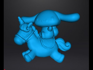 CINNAMOROLL ON UNICORN PVC FIGURE MODEL TOY GASHAPON 3D 打印模型
