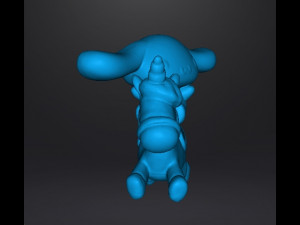 CINNAMOROLL ON UNICORN PVC FIGURE MODEL TOY GASHAPON 3D 打印模型