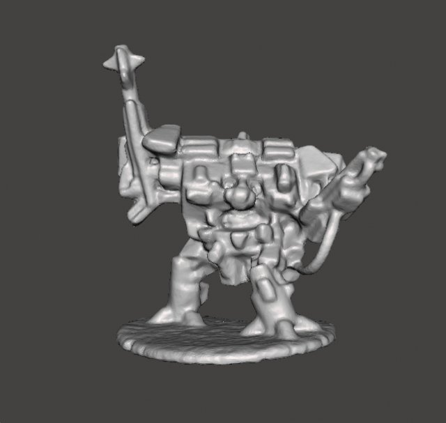 6MM SCALE HEAVY WALKER MECH MINIATURE MODEL FOR SCIFI GAMES 3D Print Model .c4d .max .obj .3ds .fbx .stl .blend 