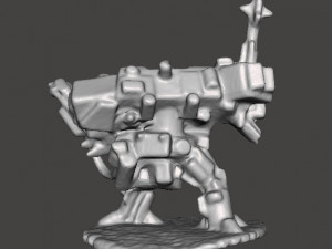 6MM SCALE HEAVY WALKER MECH MINIATURE MODEL FOR SCIFI GAMES 3D Print Model