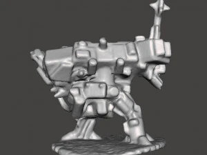 6MM SCALE HEAVY WALKER MECH MINIATURE MODEL FOR SCIFI GAMES 3D Print Model
