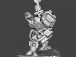 6MM SCALE HEAVY WALKER MECH MINIATURE MODEL FOR SCIFI GAMES 3D Print Model
