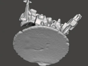 6MM SCALE HEAVY WALKER MECH MINIATURE MODEL FOR SCIFI GAMES 3D Print Model