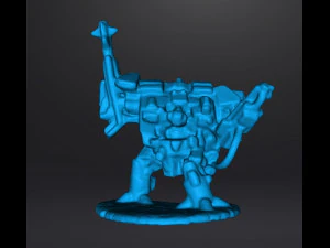 6MM SCALE HEAVY WALKER MECH MINIATURE MODEL FOR SCIFI GAMES 3D Print Model