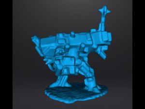 6MM SCALE HEAVY WALKER MECH MINIATURE MODEL FOR SCIFI GAMES 3D Print Model