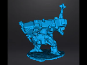 6MM SCALE HEAVY WALKER MECH MINIATURE MODEL FOR SCIFI GAMES 3D Print Model