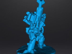 6MM SCALE HEAVY WALKER MECH MINIATURE MODEL FOR SCIFI GAMES 3D Print Model
