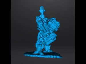 6MM SCALE HEAVY WALKER MECH MINIATURE MODEL FOR SCIFI GAMES 3D Print Model