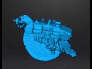 6MM SCALE HEAVY WALKER MECH MINIATURE MODEL FOR SCIFI GAMES 3D Print Model