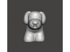 बच्चों के लिए प्यारा पिल्ला खिलौना पीवीसी प्लास्टिक फिगर मॉडल कवाई 3D प्रिंट मॉडल