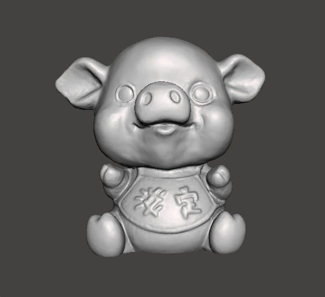 LUCKY PIG TOY FOR KIDS PVC PLASTIC FIGURE MODEL KAWAII 3D Print Model .c4d .max .obj .3ds .fbx .stl .blend 