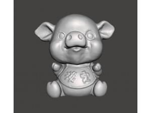 LUCKY PIG TOY FOR KIDS PVC PLASTIC FIGURE MODEL KAWAII 3D Print Model