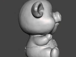LUCKY PIG TOY FOR KIDS PVC PLASTIC FIGURE MODEL KAWAII 3D Print Model