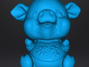 LUCKY PIG TOY FOR KIDS PVC PLASTIC FIGURE MODEL KAWAII 3D 프린트 모델