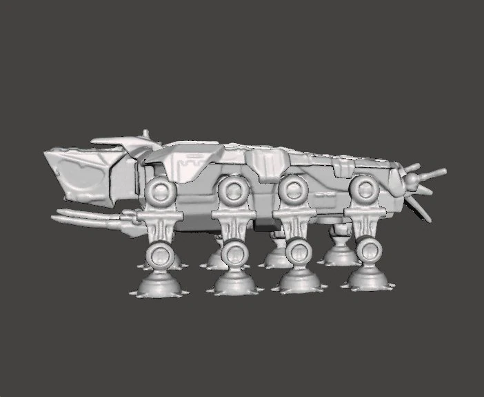 AT-OT STAR WARS TRANSPORT FIGURE MODEL FOR GAMES 3D PRINTABLE 3D Print Model .c4d .max .obj .3ds .fbx .stl .blend 