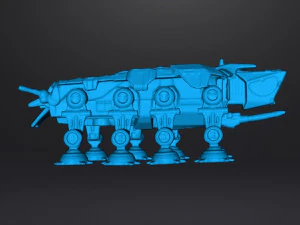 AT-OT STAR WARS TRANSPORT FIGURE MODEL FOR GAMES 3D PRINTABLE 3D Print Model
