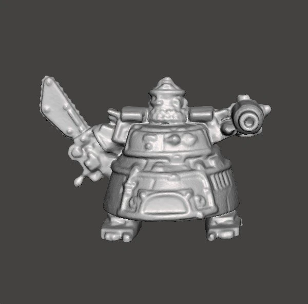 MODELLO IN MINIATURA DI MECH GIGANTE DEGLI ORCHI SPAZIALI IN SCALA DA 6 MM PER GIOCHI SCIFI Modello di stampa 3D .c4d .max .obj .3ds .fbx .stl .blend