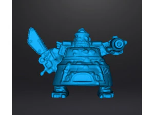 MODELLO IN MINIATURA DI MECH GIGANTE DEGLI ORCHI SPAZIALI IN SCALA DA 6 MM PER GIOCHI SCIFI Modello di stampa 3D