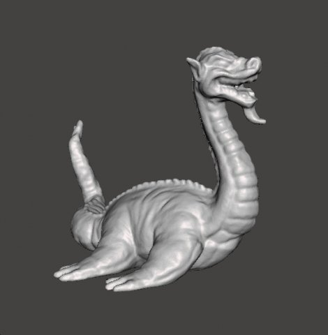 NESSIE 2006 PVC FIGURE MINIATURE MONSTER PLASTIC TOY MYTH Modello di stampa 3D .c4d .max .obj .3ds .fbx .stl .blend 