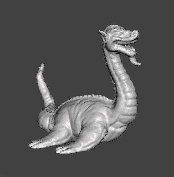 NESSIE 2006 PVC FIGURE MINIATURE MONSTER PLASTIC TOY MYTH 3D Print Model .c4d .max .obj .3ds .fbx .stl .blend 
