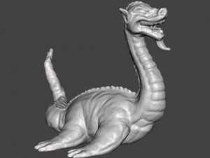 NESSIE 2006 PVC FIGURE MINIATURE MONSTER PLASTIC TOY MYTH 3Dプリントモデル
