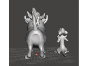 TIMON AND PUMBAA FIGURES SET PVC PLASTIC MODEL TOY KAWAII 3D Print Model