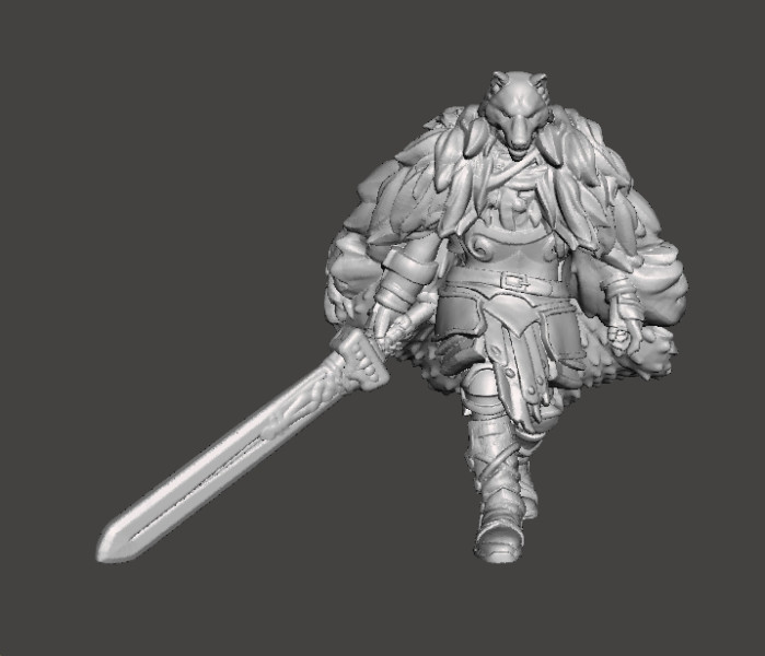 BLAIDD WOLF ELDEN RING MINIATURE MODEL FANTASY GAMES RPG DND 3D Принт Модель .c4d .max .obj .3ds .fbx .stl .blend 