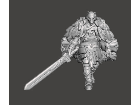 BLAIDD WOLF ELDEN RING MINIATURE MODEL FANTASY GAMES RPG DND 3D Print Model