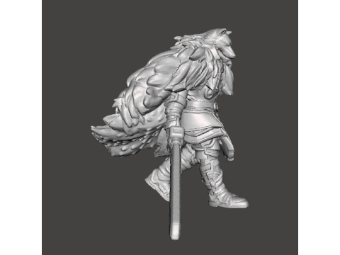 BLAIDD WOLF ELDEN RING MINIATURE MODEL FANTASY GAMES RPG DND 3D Принт Модель