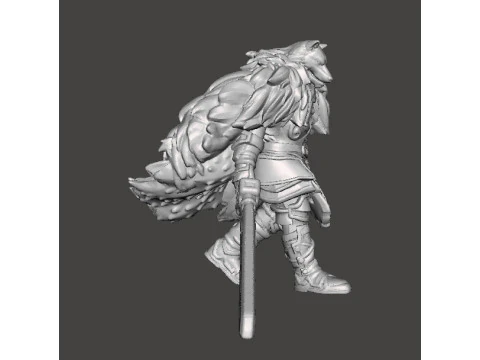 BLAIDD WOLF ELDEN RING MINIATURE MODEL FANTASY GAMES RPG DND 3D Print Model