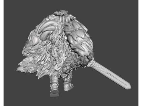 BLAIDD WOLF ELDEN RING MINIATURE MODEL FANTASY GAMES RPG DND 3D Print Model