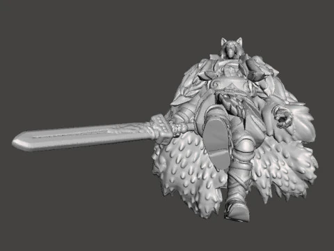 BLAIDD WOLF ELDEN RING MINIATURE MODEL FANTASY GAMES RPG DND 3D Print Model