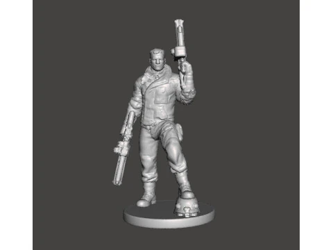 स्किफ़ी गेम्स आरपीजी और डीएनडी के लिए बी.जे. ब्लेज़कोविज़ कला लघु मॉडल चित्र 3D प्रिंट मॉडल