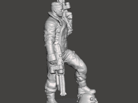 BJ BLAZKOWICZ ART MINIATURE MODEL FIGURE FOR SCIFI GAMES RPG AND DND Modelo de impresión 3D