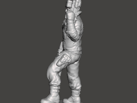 BJ BLAZKOWICZ ART MINIATURE MODEL FIGURE FOR SCIFI GAMES RPG AND DND Modelo de impresión 3D