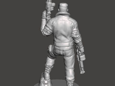 BJ BLAZKOWICZ ART MINIATURE MODEL FIGURE FOR SCIFI GAMES RPG AND DND Modelo de impresión 3D