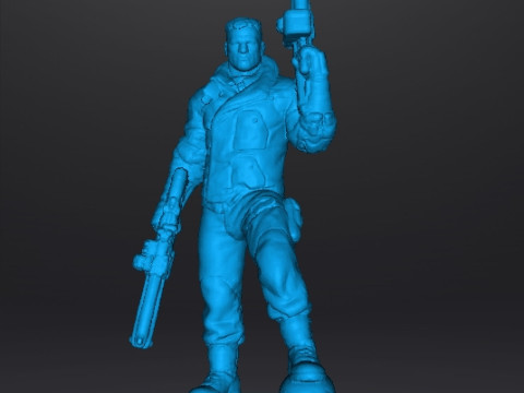 BJ BLAZKOWICZ ART MINIATURE MODEL FIGURE FOR SCIFI GAMES RPG AND DND Modelo de impresión 3D