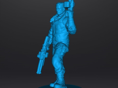 BJ BLAZKOWICZ ART MINIATURE MODEL FIGURE FOR SCIFI GAMES RPG AND DND Modelo de impresión 3D