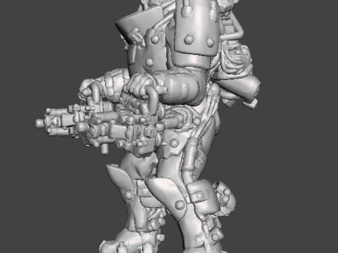 SUPERSOLDAT 1961 MINIATURE MODEL FIGURE FOR SCIFI GAMES RPG DND 3D-printmodel