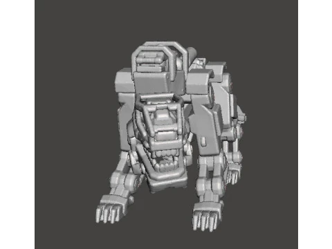 PANZERHUND 1946 PROTOTYPE MINIATURE MODEL FIGURE FOR SCIFI GAMES RPG DND 3D Print Model