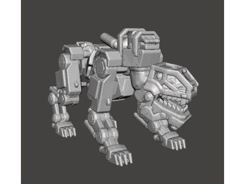 PANZERHUND 1946 PROTOTYPE MINIATURE MODEL FIGURE FOR SCIFI GAMES RPG DND 3D-printmodel