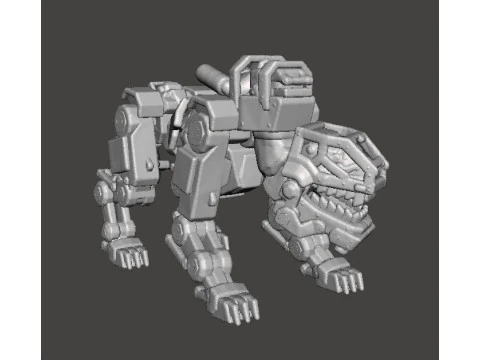 PANZERHUND 1946 PROTOTYPE MINIATURE MODEL FIGURE FOR SCIFI GAMES RPG DND 3D Print Model