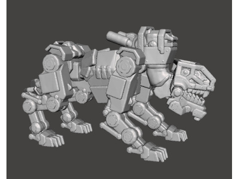 PANZERHUND 1946 PROTOTYPE MINIATURE MODEL FIGURE FOR SCIFI GAMES RPG DND 3D-printmodel
